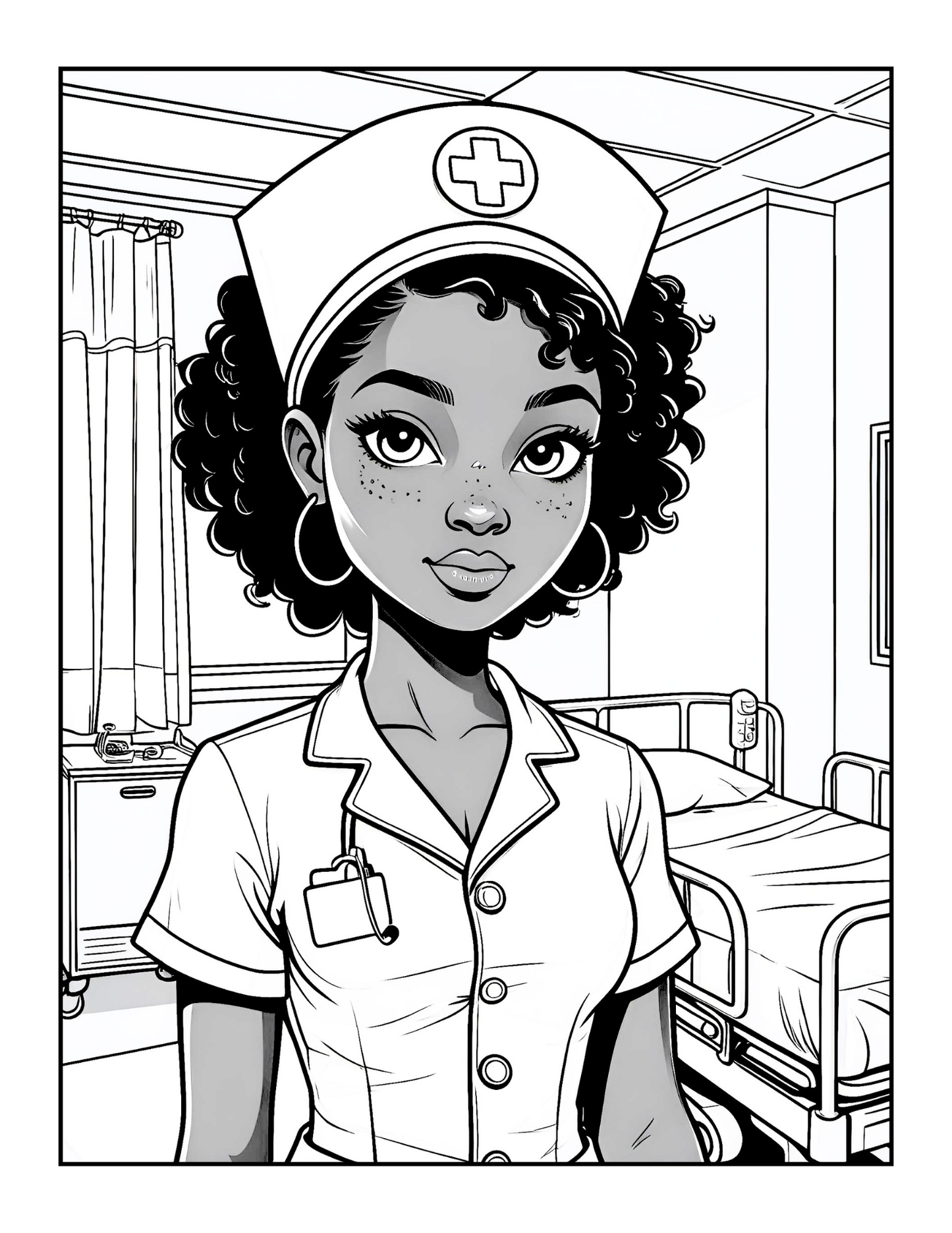 Nurse Coloring Book Gift for Adults Men Women Kids Young Boys Girls Teens Medical Registered Nurse Appreciation Gift for Students