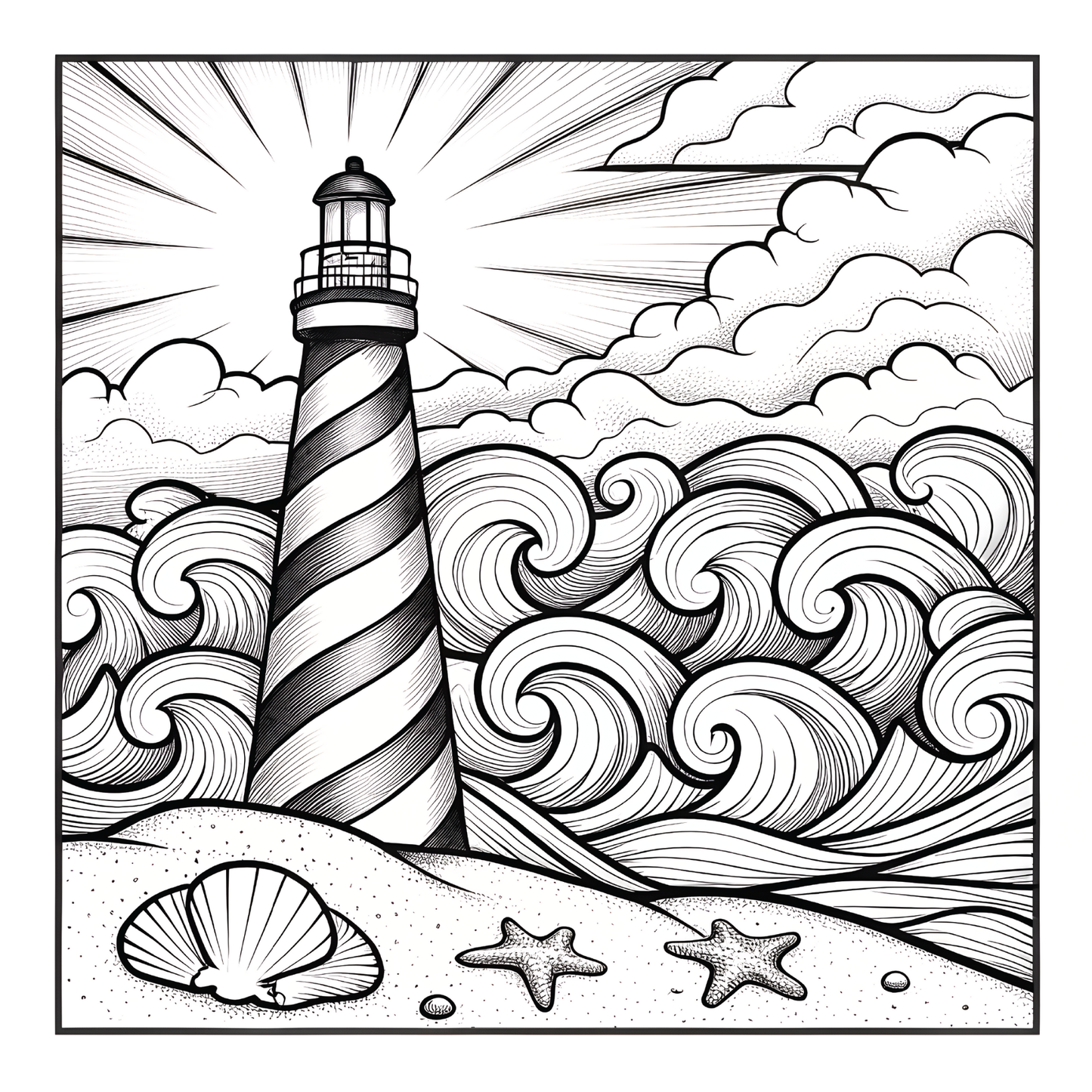 Stress Relief Relaxation Coloring Book Gift for Adults Kids Men Women Boys Girls Young Teens 50 Pages Single Sided Cozy Places Bold and Easy