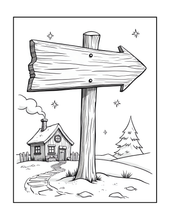 Load image into Gallery viewer, Christmas Coloring Book for Kids Adults Cute Snowman Holiday Activity Printed Softcover Book Bold Easy Winter Holiday Gift Single Sided Page
