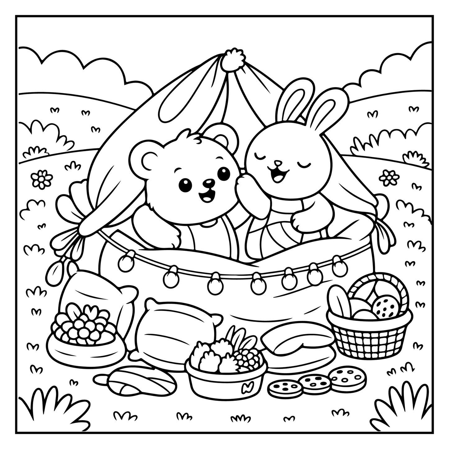 Cute Brown Bear Coloring Book Gift for Adults Kids Men Women Young Boys Girls Teens Cool Cozy Teddy Bear Coloring Activity Book for Children
