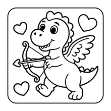 Load image into Gallery viewer, Cute Dinosaur Coloring Book Gift for Adults Kids Men Women Boys Girls Teens: Single Sided Dino Coloring Activity Sheets Book for Children
