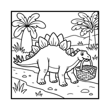 Load image into Gallery viewer, Cute Dinosaur Coloring Book Gift for Adults Kids Men Women Boys Girls Teens: Single Sided Dino Coloring Activity Sheets Book for Children
