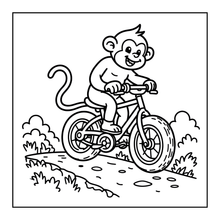 Load image into Gallery viewer, Cute Monkey Coloring Book for Kids Adults Fun Zoo Animal Pages, Stress Relief Creative Activity Coloring Book
