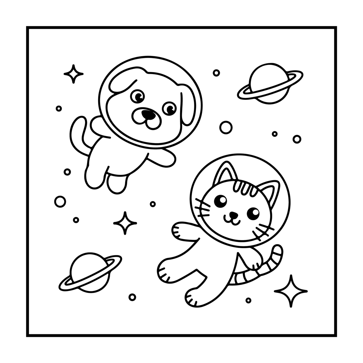 Cozy Outer Space Galaxy Planet UFO Extraterrestrial Coloring Book Gift for Kids Boys Girls: Astronaut Planet Space Coloring Activity Book