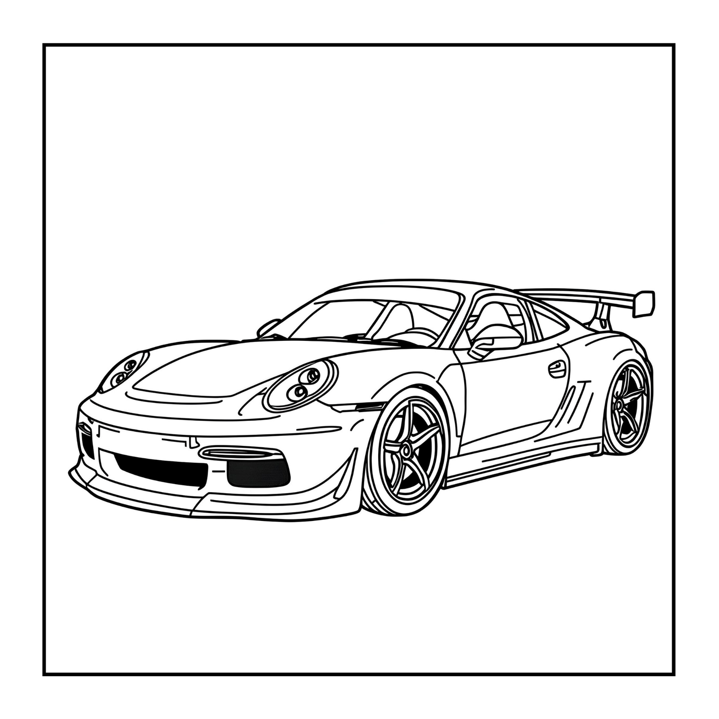 Modified Cars Coloring Book for Adults Men Women Kids Boys Girls Teens Modified Exotic Racing Cars Drift Cars Coloring Activity Book Gift