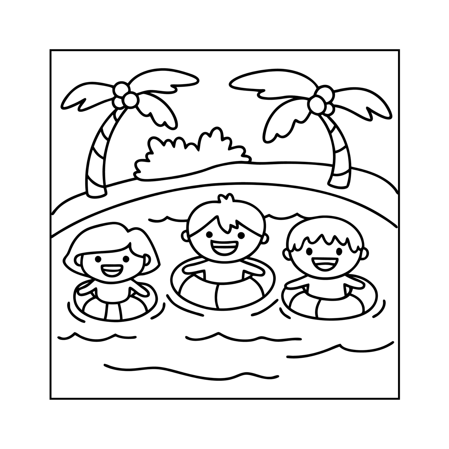 50 Pages Summer Coloring Book Gift for Kids Boys Girls Teens Youth Bold and Easy Summer Beach Coloring Sheets Summer Lover Coloring Activity