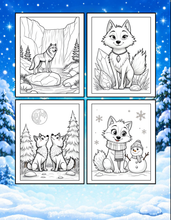 Load image into Gallery viewer, Cute Wolf Coloring Book for Kids and Adults, Bold and Easy Printed Coloring Book, 25 Single-Sided Wolf Designs, Animal Gift for All Ages
