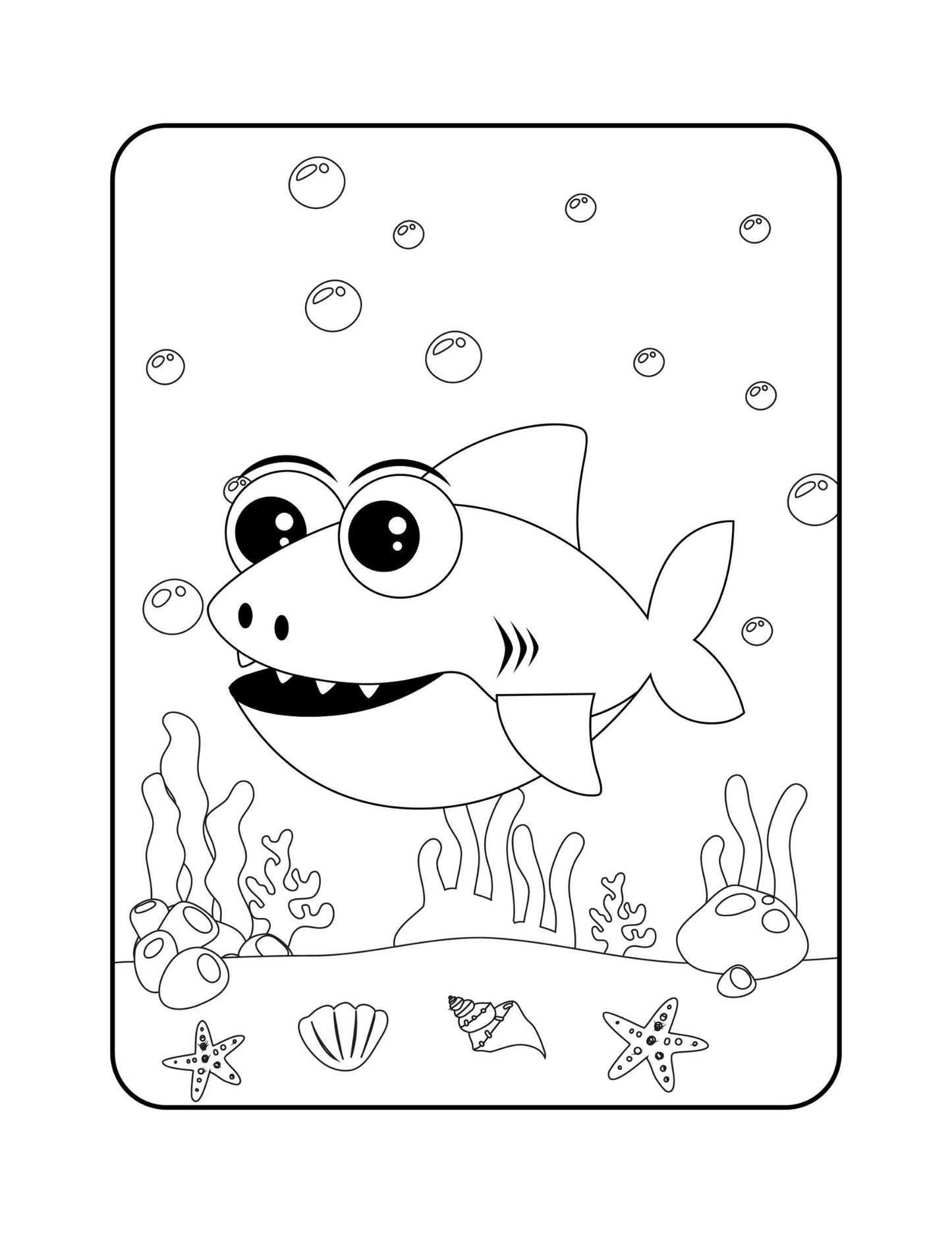 Sea Animal Coloring Book For Kids And Adults Relaxation Kids Coloring Books Coloring For Kids Child Coloring Book Coloring Activity Pages