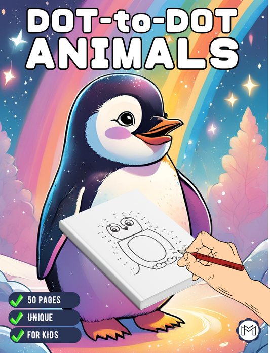 Dot to Dot Animal Lover Activity Book Gift Kids Ages Boys Girls Teens Preschool Toddlers 50 Pages Cute Animals Dot to Dot Puzzle Activity