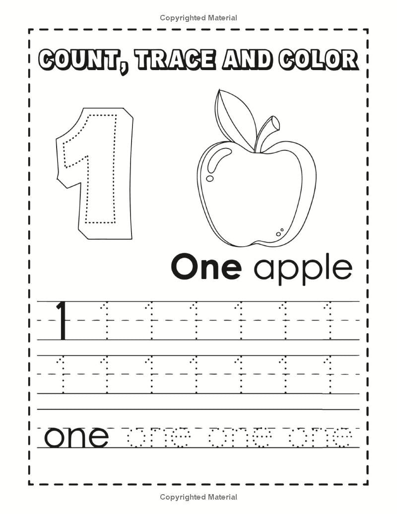 Preschool Number Practice Learning Workbook Handwriting Practice For Kids Book 1-20 Number Tracing For Kids Ages 3-5 Number Practice Book