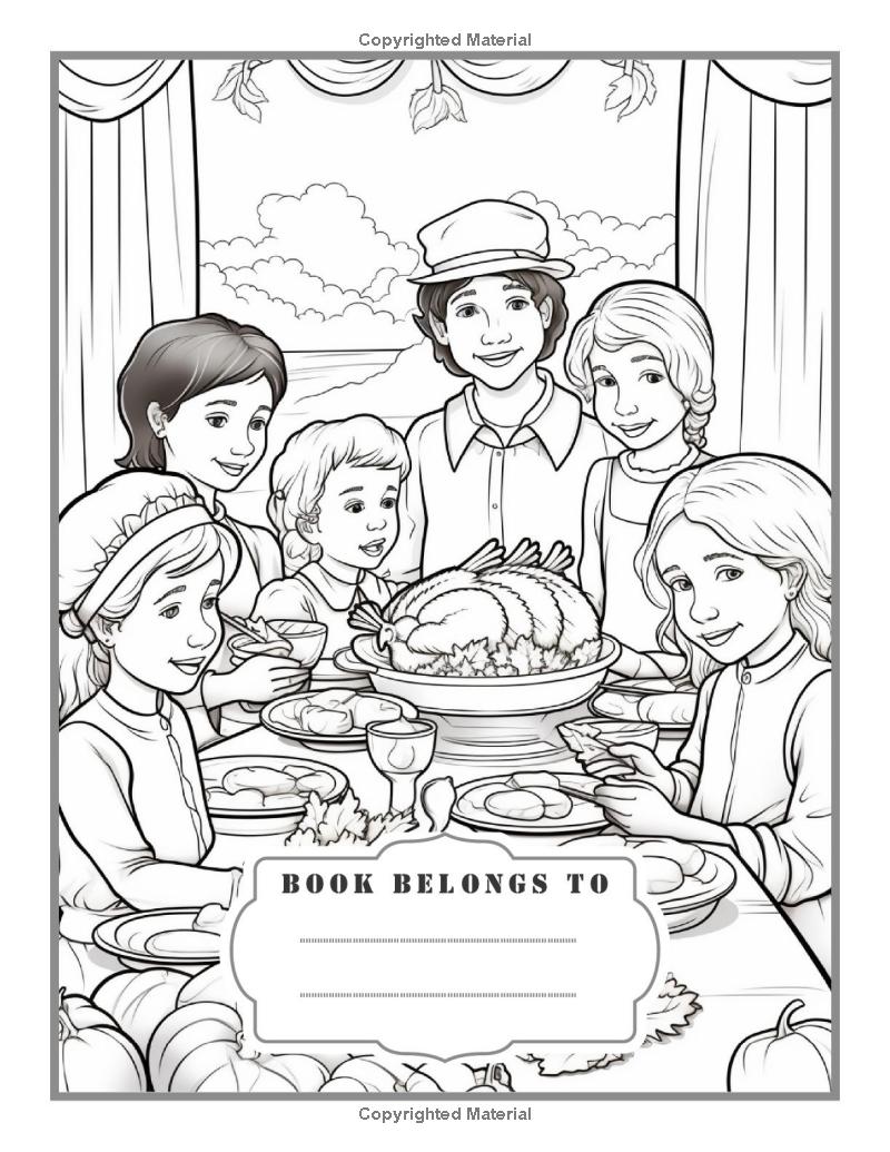 Easy Thanksgiving Coloring Book for Kids Adults Happy Thanksgiving Coloring Book Children Boys Girls Religious Thanksgiving Coloring Book