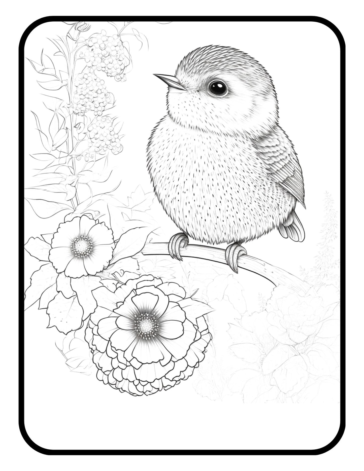 Bird Animal Coloring Books For Kids And Adults Stress Relief Gift Activity Book Bird Lovers Gift Idea Coloring Book Gift Birds Coloring Book