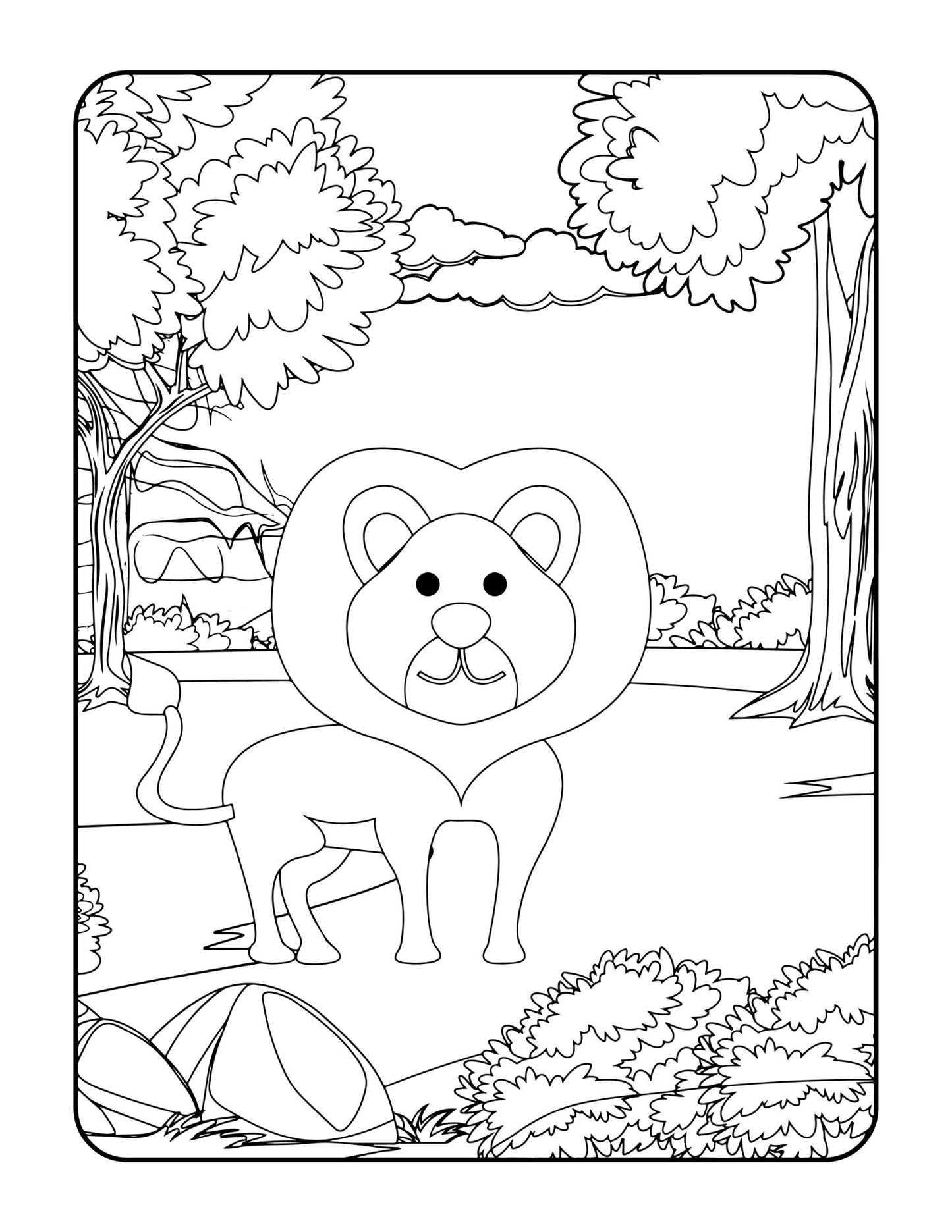 Forest Animals Coloring Book for Kids Adults Coloring Book Gift Coloring Pages Kids Colouring Book for Kids Coloring Pages Gift for Adults