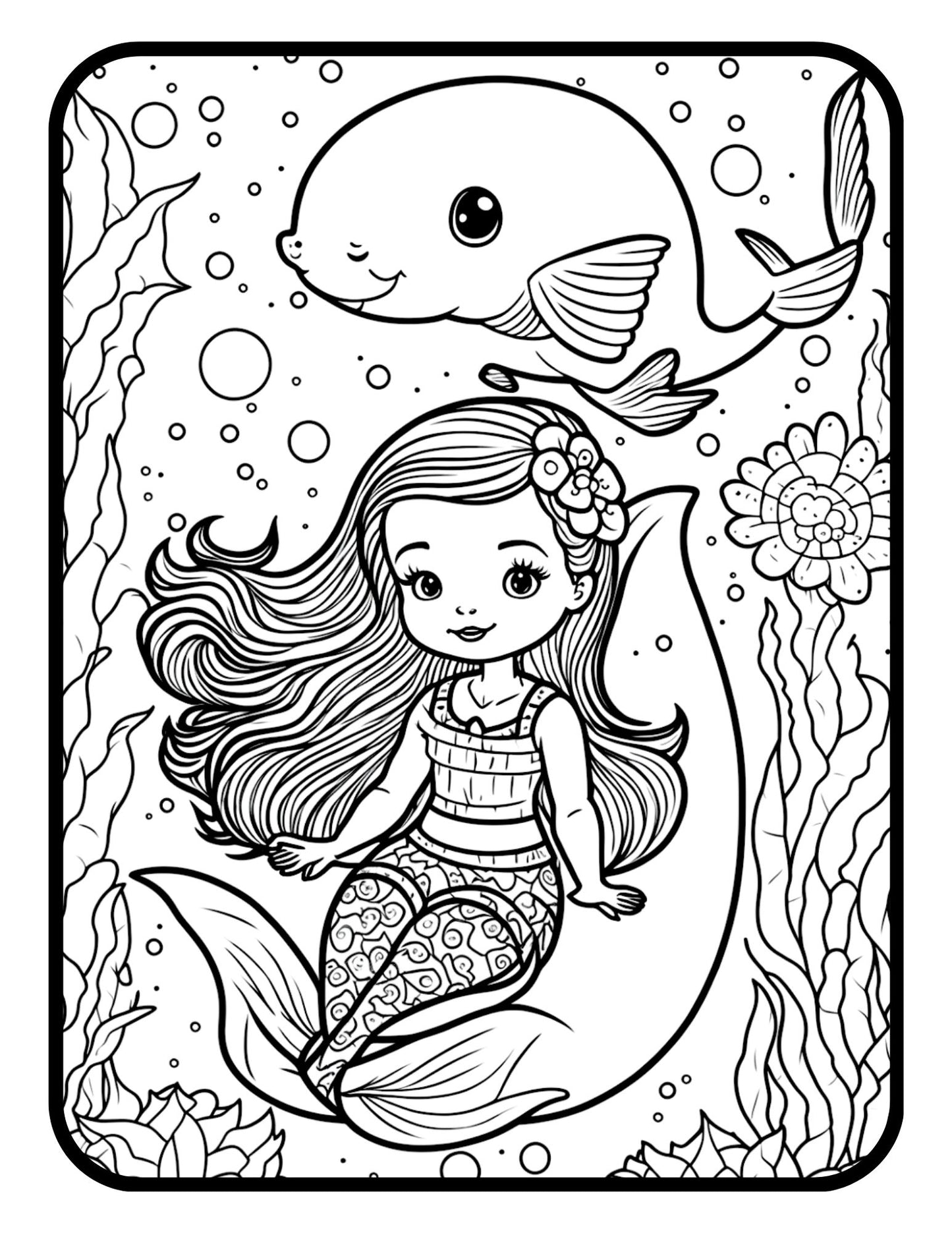 Mermaid Gift For Girls Mermaid Coloring Books For Girls Mermaid Activity Book For Kids Mermaid Books For Girls Age Mermaid Gifts For Women