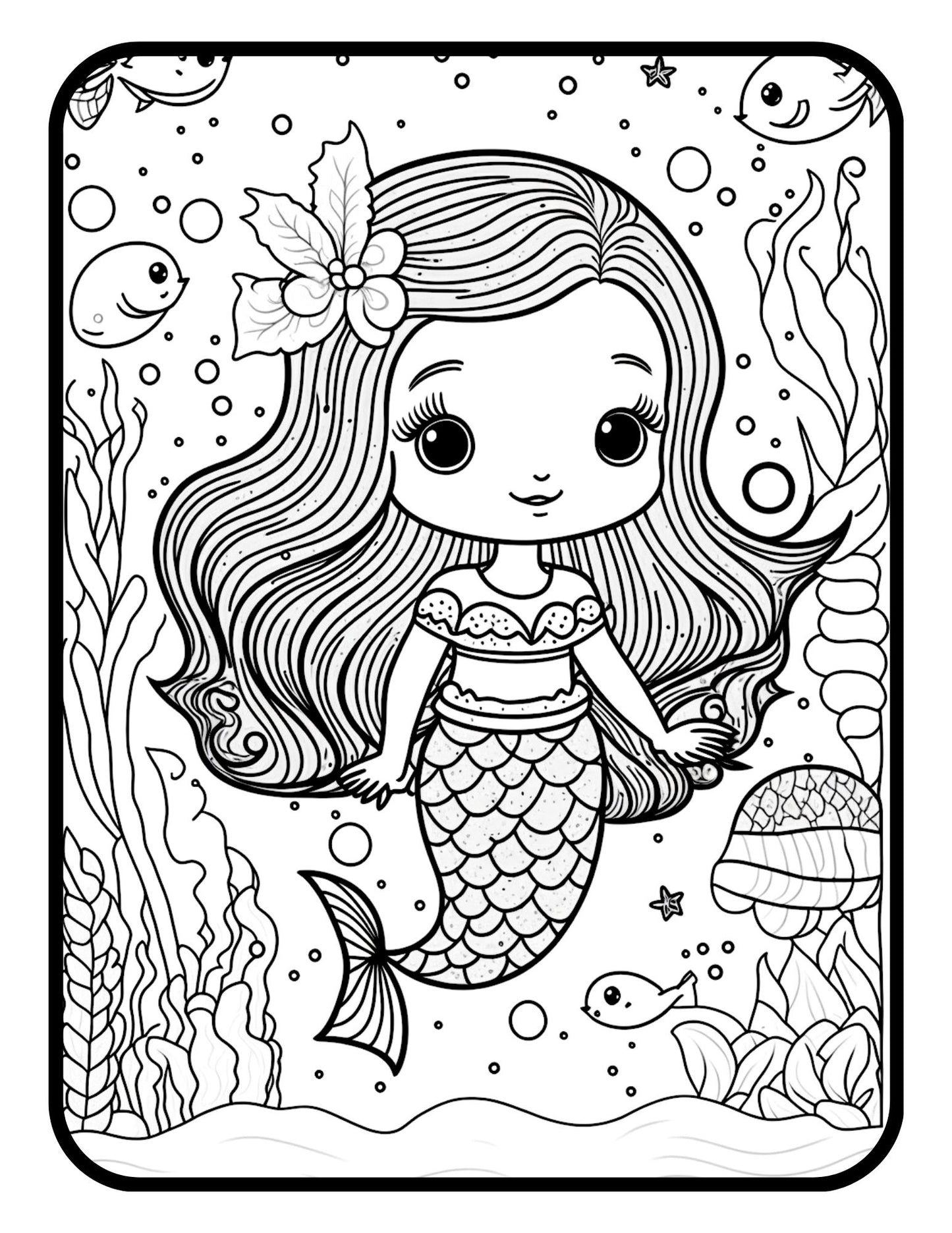 Mermaid Gift For Girls Mermaid Coloring Books For Girls Mermaid Activity Book For Kids Mermaid Books For Girls Age Mermaid Gifts For Women