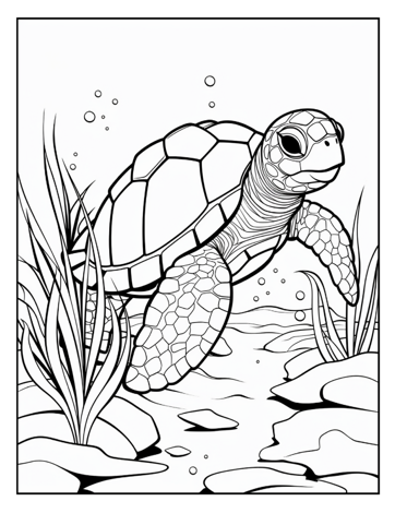 50 Pages Ocean Animals Cute Deep Sea Creatures Fish Coloring Book Gift for Adults Kids Boys Girls Teens Sea Life Fish Easy Coloring Pages