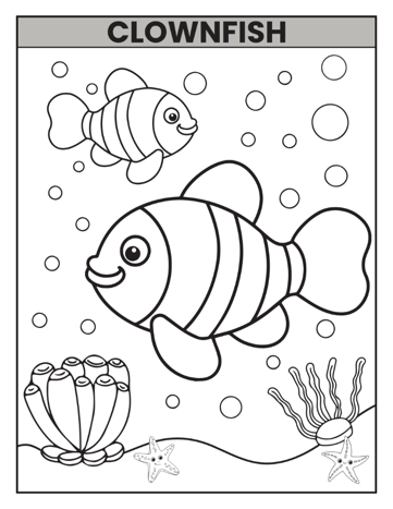 50 Pages Easy Ocean Animals Sea Life Fish Coloring Pages Cute Deep Sea Creatures Fish Coloring Book Gift for Adults Kids Boys Girls Teens