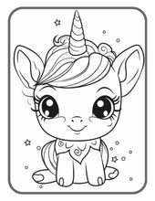 Load image into Gallery viewer, Unicorn Birthday Gift Activity Coloring Book Cute Animal Unicorn Horse Coloring Book Unicorn Coloring Books For Girls Boys Kids Adult Gift
