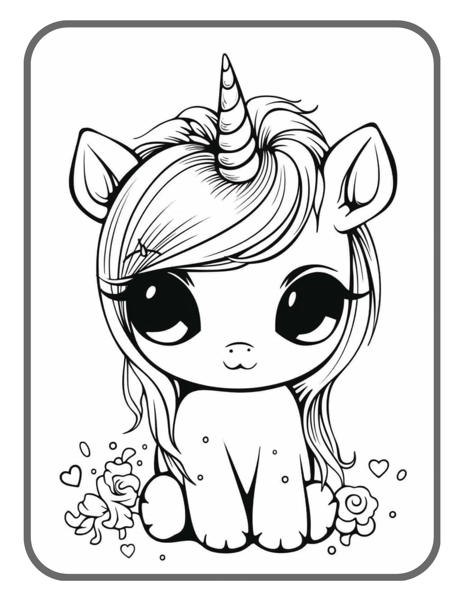 Unicorn Coloring Book for Kids Ages 2-4: Adorable and Unique Design of Coloring  Books Perfectly for Childrens ages 2-4 (Paperback)