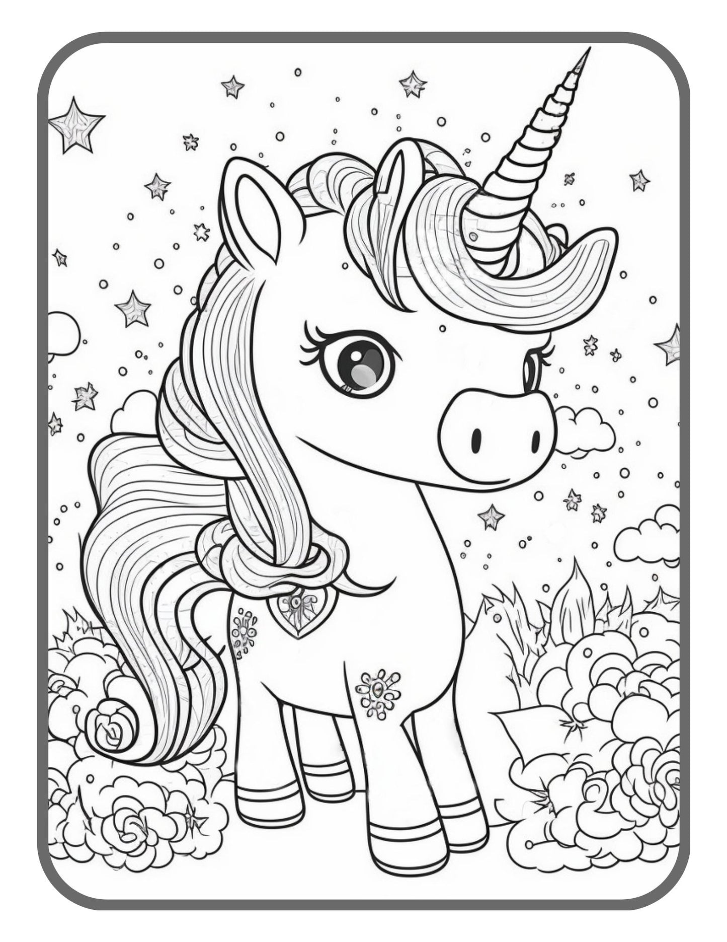 Unicorn Coloring Book for Girls Ages 8-12: Colouring Pages for Kids 40  Images to Color Gift for Children Who Love Cute Creatures for Boys & Girls  Chil (Paperback)