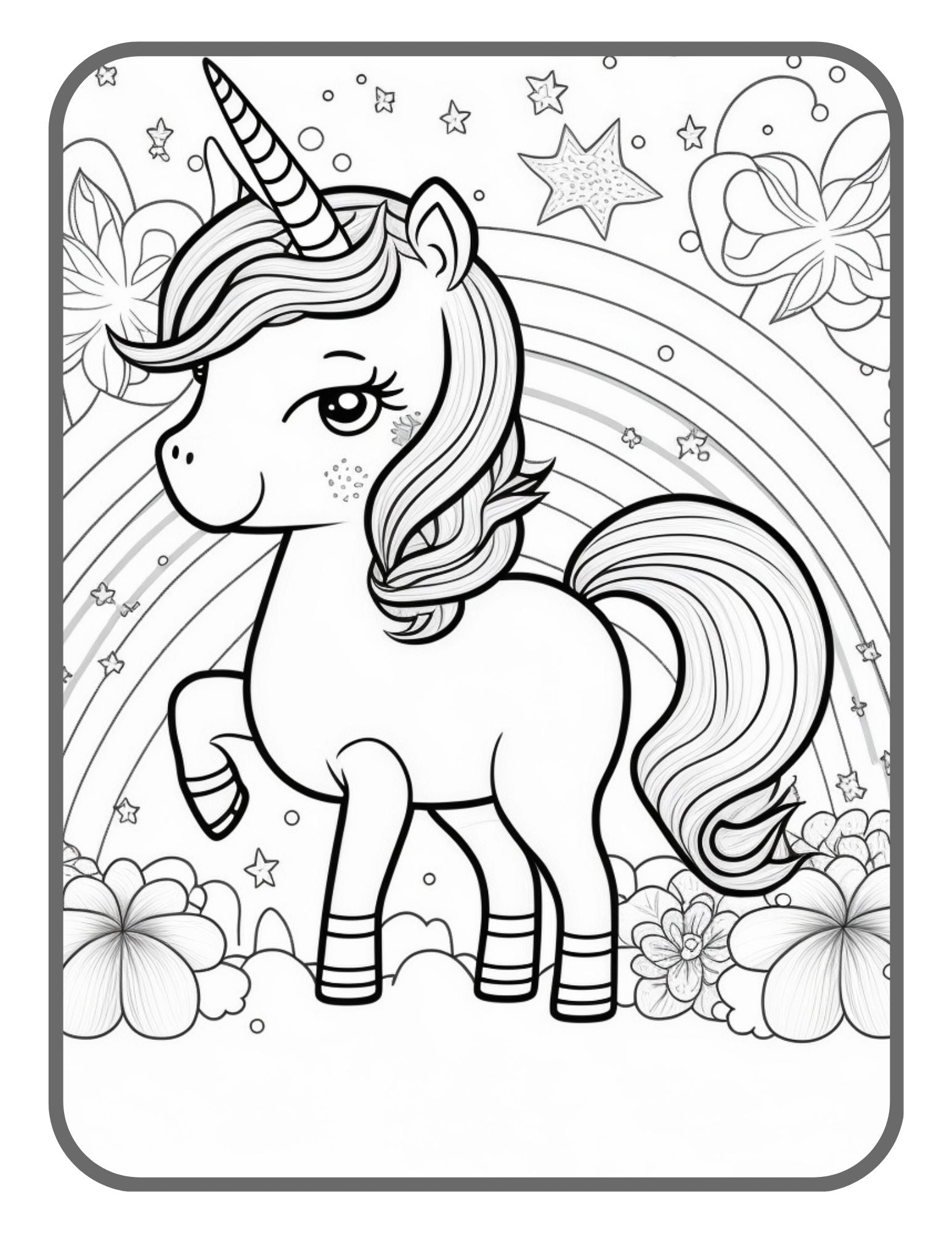 Unicorn Coloring Book for Girls Ages 8-12: Colouring Pages for Kids 40  Images to Color Gift for Children Who Love Cute Creatures for Boys & Girls  Chil (Paperback)