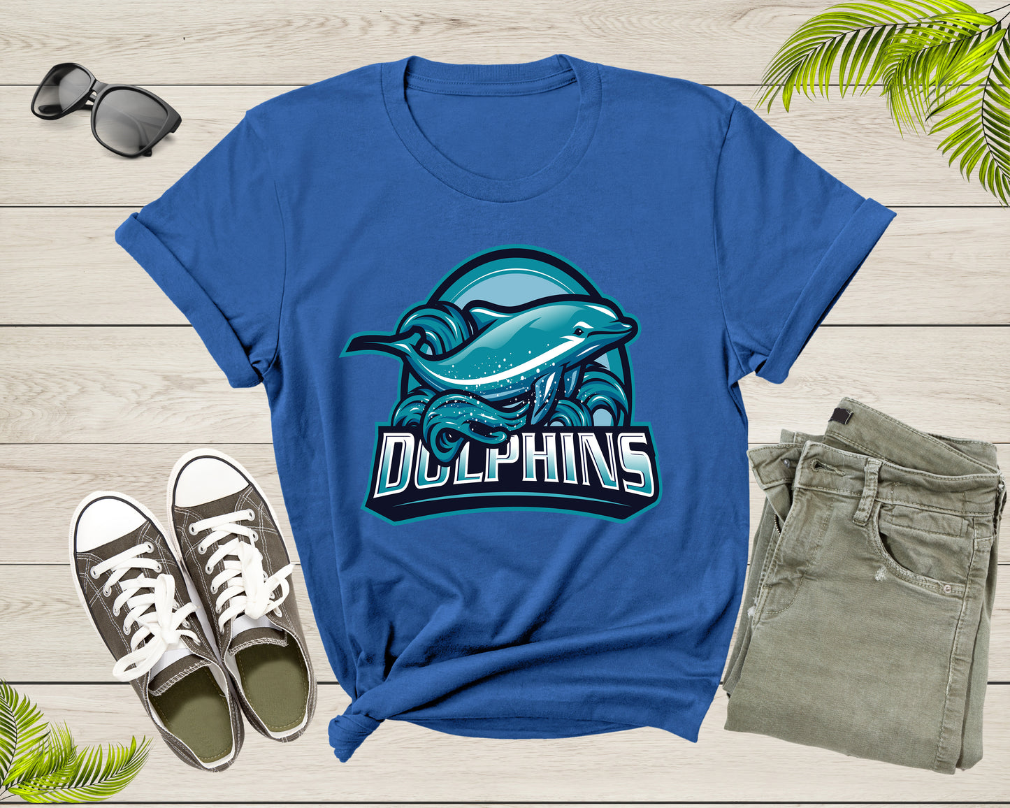 Dolphin Fish Lover Gift Shirt For Men Women Kids Boys Girls Dolphin Birthday Present For Mom Dad Teens Tshirt Dolphin Fish Graphic T-shirt
