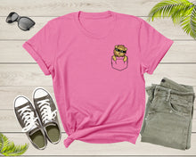 Load image into Gallery viewer, Cool Funny Lion in the Pocket with Meme Sunglasses Animal T-Shirt King Lion T Shirt Gift for Men Women Kids Boys Girls Pocket Lion Tshirt
