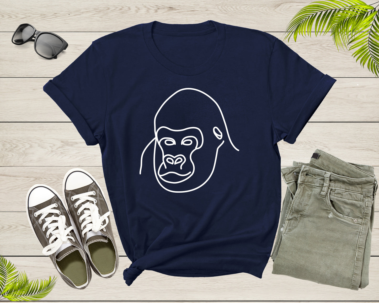 Cool Gorilla Lover Tshirt Design Gift For Adult Men Women Boys Girl Funny Gorilla Animal Graphic Present Shirt Gift Idea Gorilla Gym T-shirt