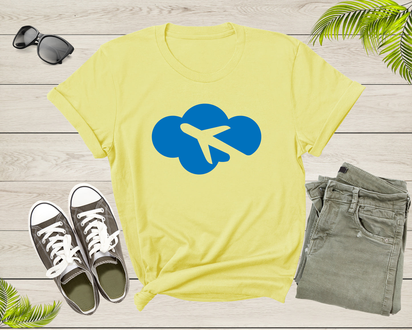 Flying Plane Airplane Aircraft Airliner Jet Blue Cloud T-Shirt Plane Lover Gift T Shirt for Men Women Kids Boys Girls Graphic Tshirt