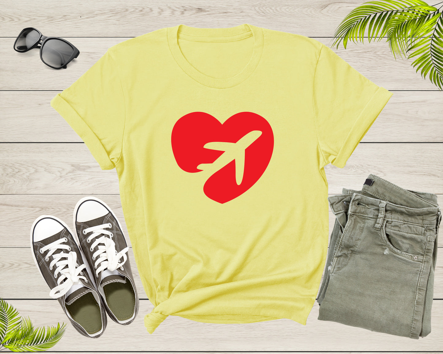 Flying Plane Airplane Aircraft Airliner Jet Love Red Heart T-Shirt Plane Lover Gift T Shirt for Men Women Kids Boys Girls Graphic Tshirt