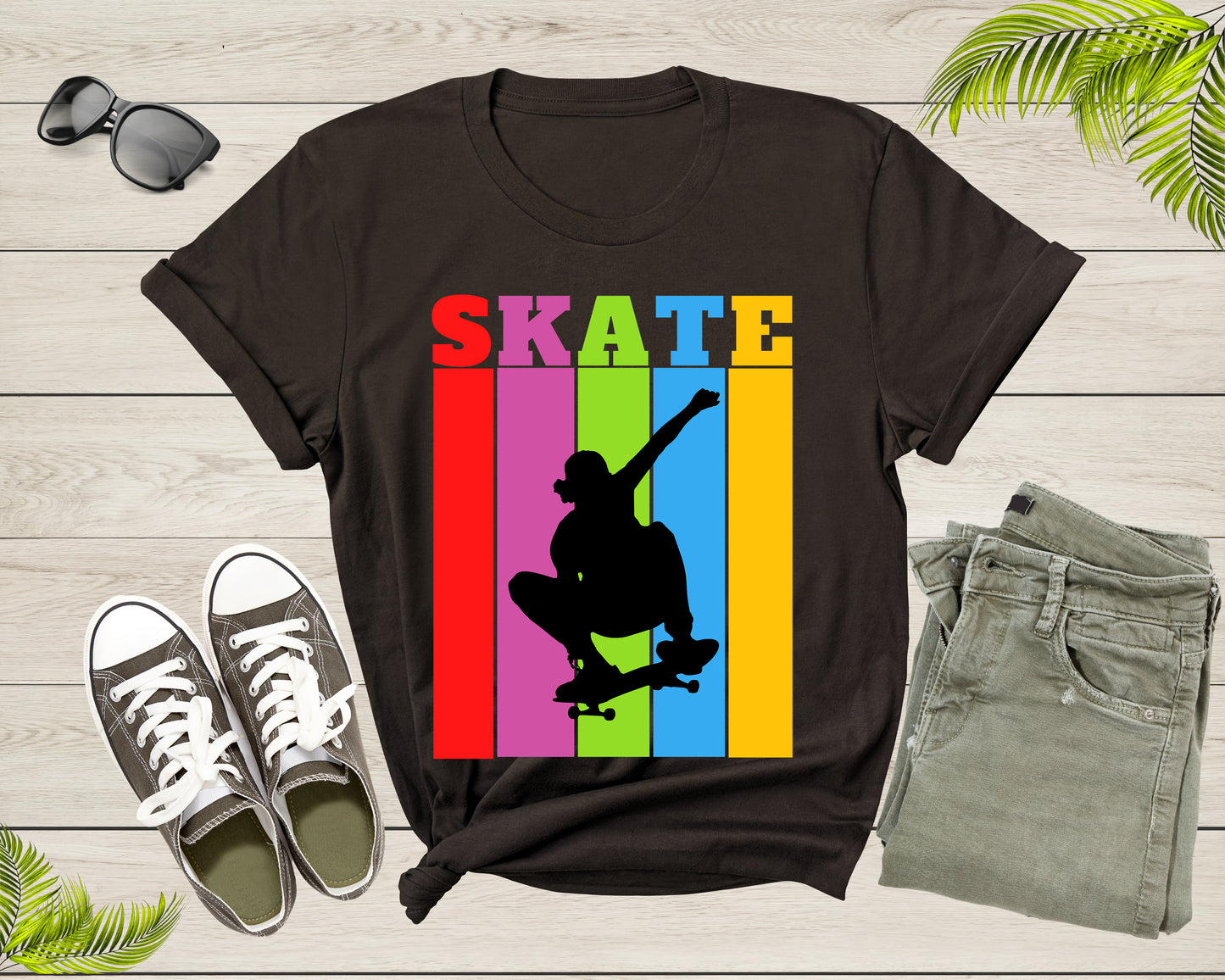 Freestyle Skateboarding Skater Sport Skate Athletics Racer T-Shirt Skateboarder Gift T Shirt for Men Women Kids Boys Girls Graphic Tshirt