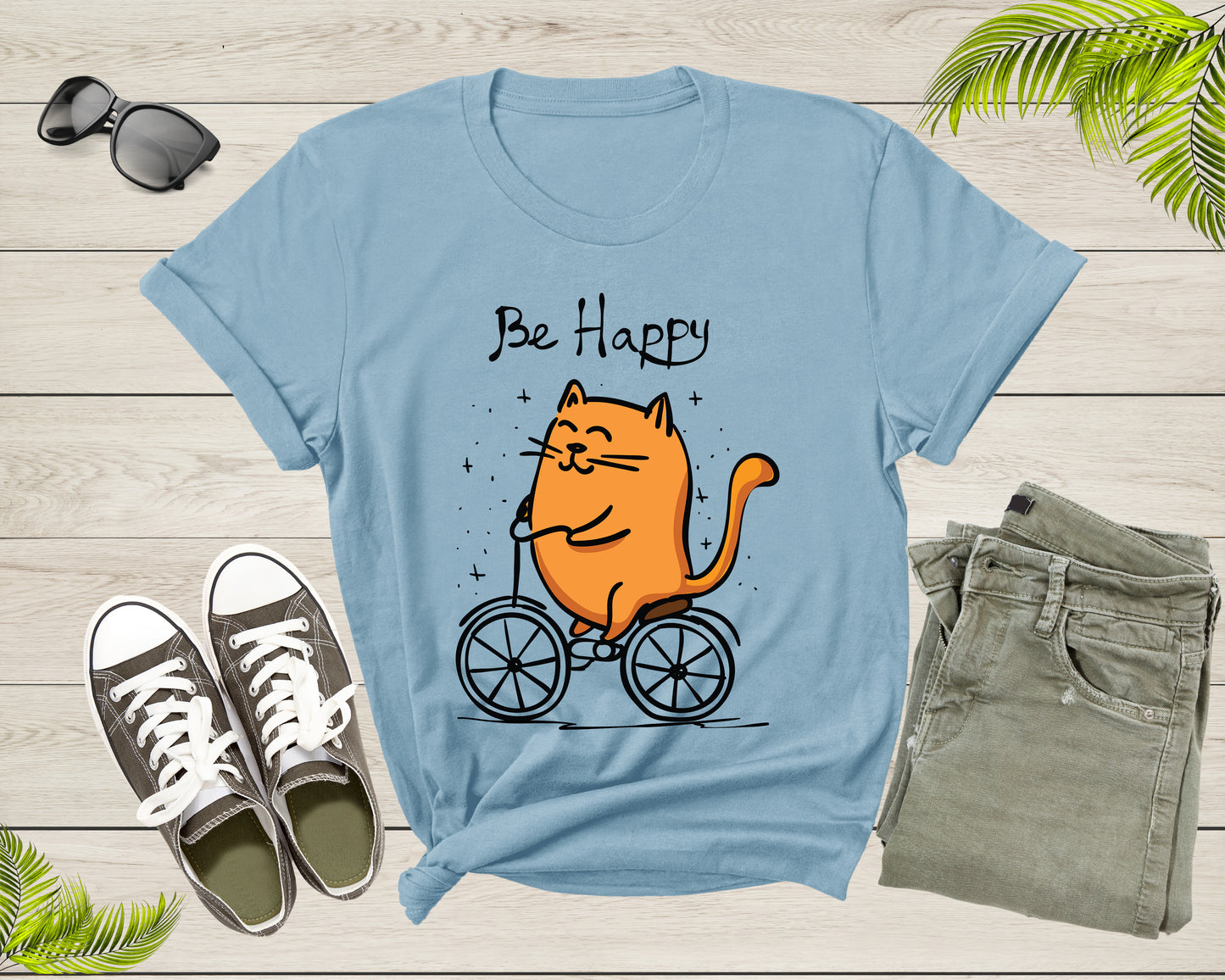 Funny Cat Bicycle Lover Gift Idea Shirt Women Men Kid Boys Girls Bicycle Kitten Tshirt Design Bike Lover Birthday Present Dad Mom T-shirt