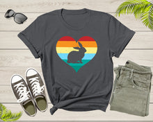 Load image into Gallery viewer, Happy Easter Day Cute Bunny Lover Gift Retro Rabbit Heart T-Shirt Rabbit Bunny Easter Shirt Easter Bunny Animal Gift Lover Family T Shirt
