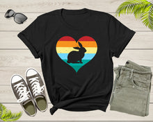 Load image into Gallery viewer, Happy Easter Day Cute Bunny Lover Gift Retro Rabbit Heart T-Shirt Rabbit Bunny Easter Shirt Easter Bunny Animal Gift Lover Family T Shirt

