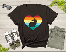 Load image into Gallery viewer, Happy Easter Day Cute Bunny Lover Gift Retro Rabbit Heart T-Shirt Rabbit Bunny Easter Shirt Easter Bunny Animal Gift Lover Family T Shirt
