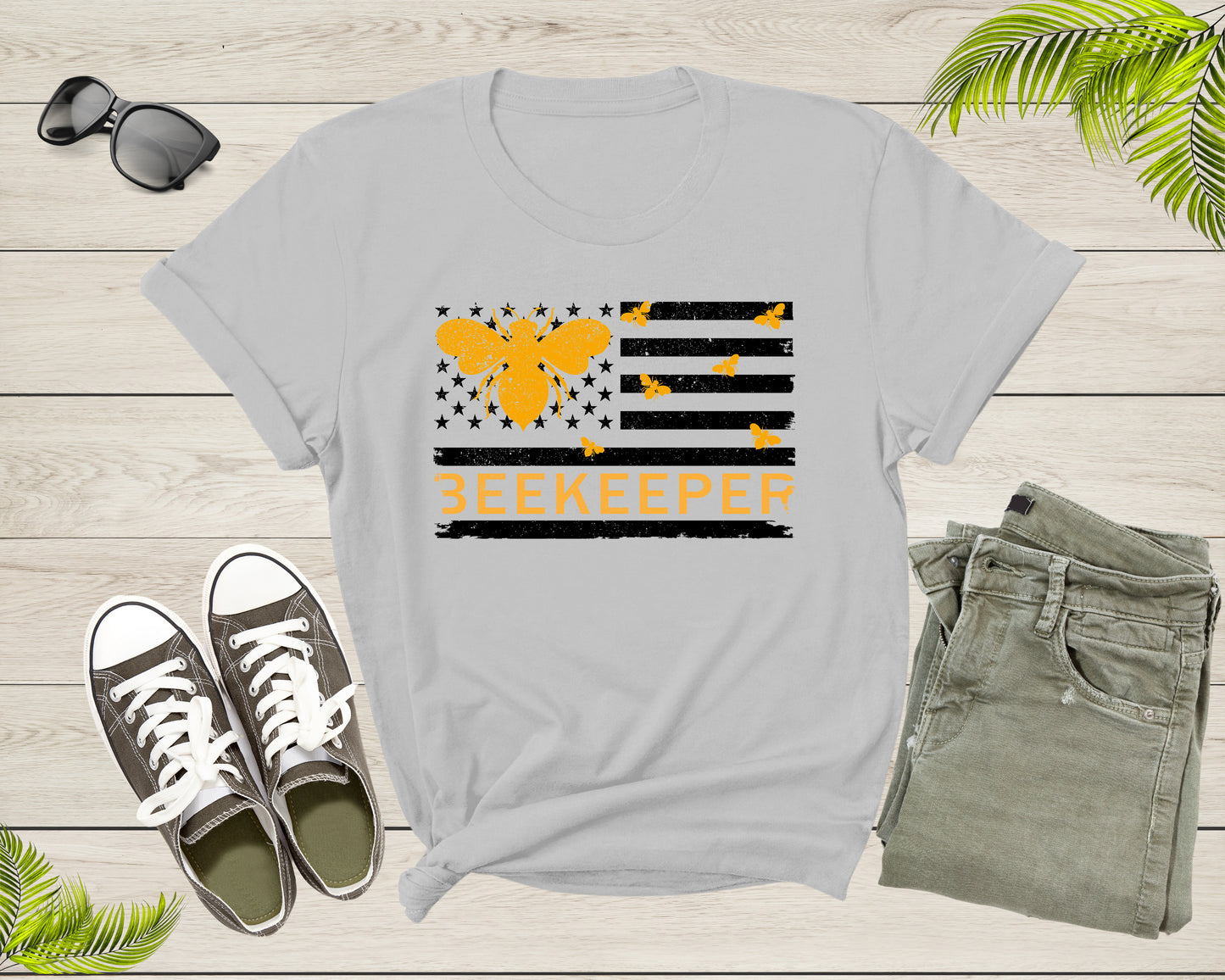 Honey Bee Lover Flag Gift for Beekeepers Bumblebee Birthday T-Shirt Save the Bees Shirt Honey Bee Shirt Beekeeper Shirt Bee Lover Shirt