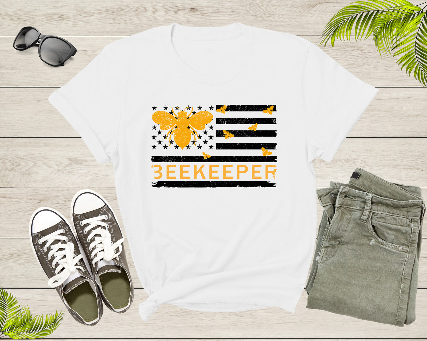 Honey Bee Lover Flag Gift for Beekeepers Bumblebee Birthday T-Shirt Save the Bees Shirt Honey Bee Shirt Beekeeper Shirt Bee Lover Shirt