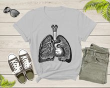 Load image into Gallery viewer, Human Internal Organs Lungs Heart Upper Body Anatomy Lover T-Shirt Doctor Nurse Gift T Shirt for Men Women Kids Boys Girls Tshirt
