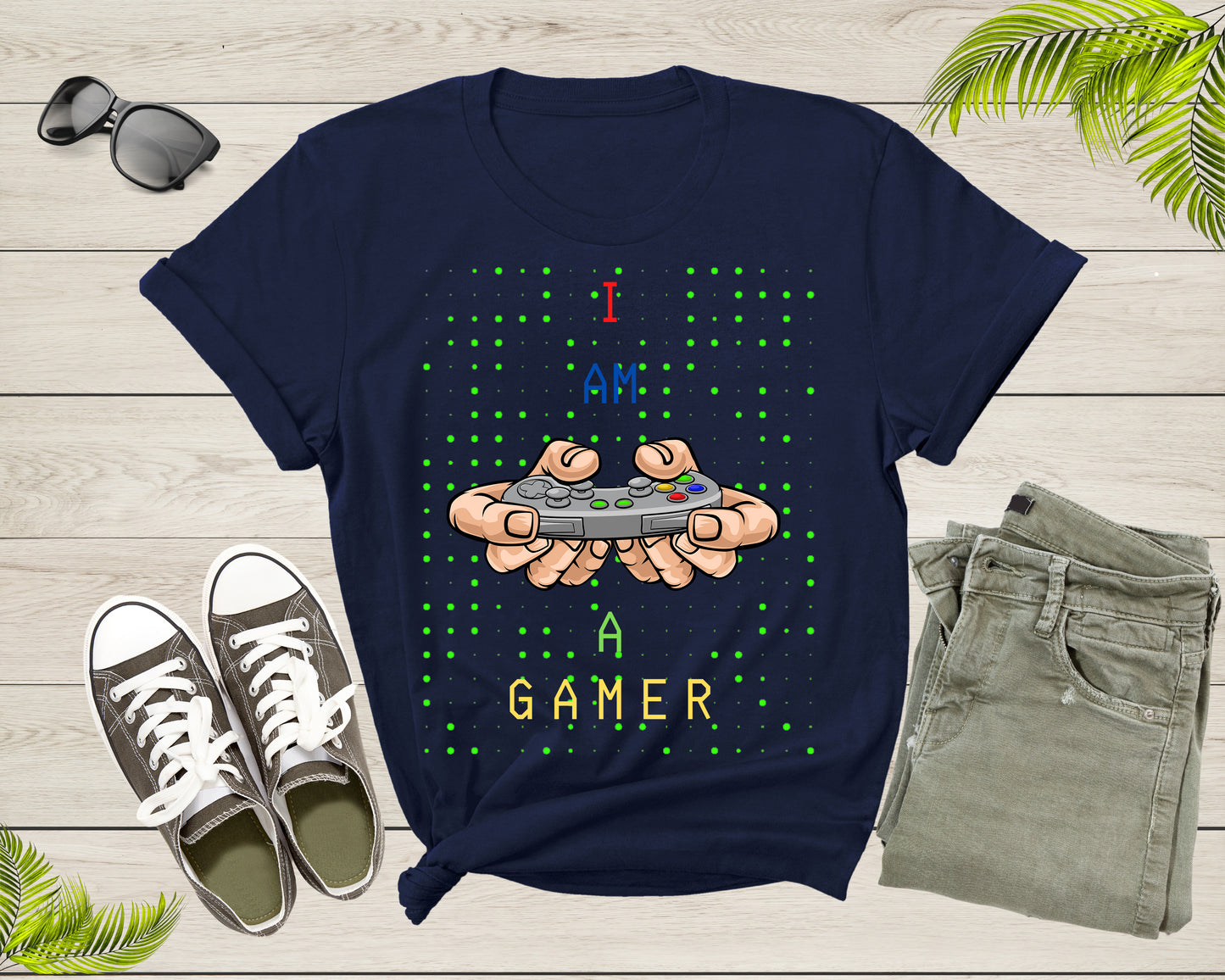 I am a Gamer Video Game Player Computer Game Controller T-Shirt Game Play Lover T Shirt Gift for Men Women Kids Boys Girls Tshirt