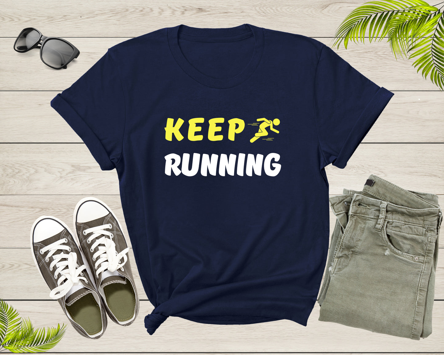 Keep Running Motivational Runner Athlete Marathon Sprinter T-shirt Marathon Runner Shirt Gift For Runner Running Gift Workout Fitness Shirt