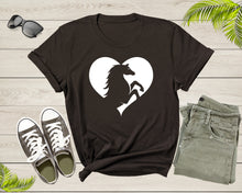 Load image into Gallery viewer, Cool Horse Pony Lover Gift Shirt For Men Women Kids Girls Boys Aesthetic Horse Lover Gift Ideas Tshirt Graphic Horse Head Silhouette T-shirt
