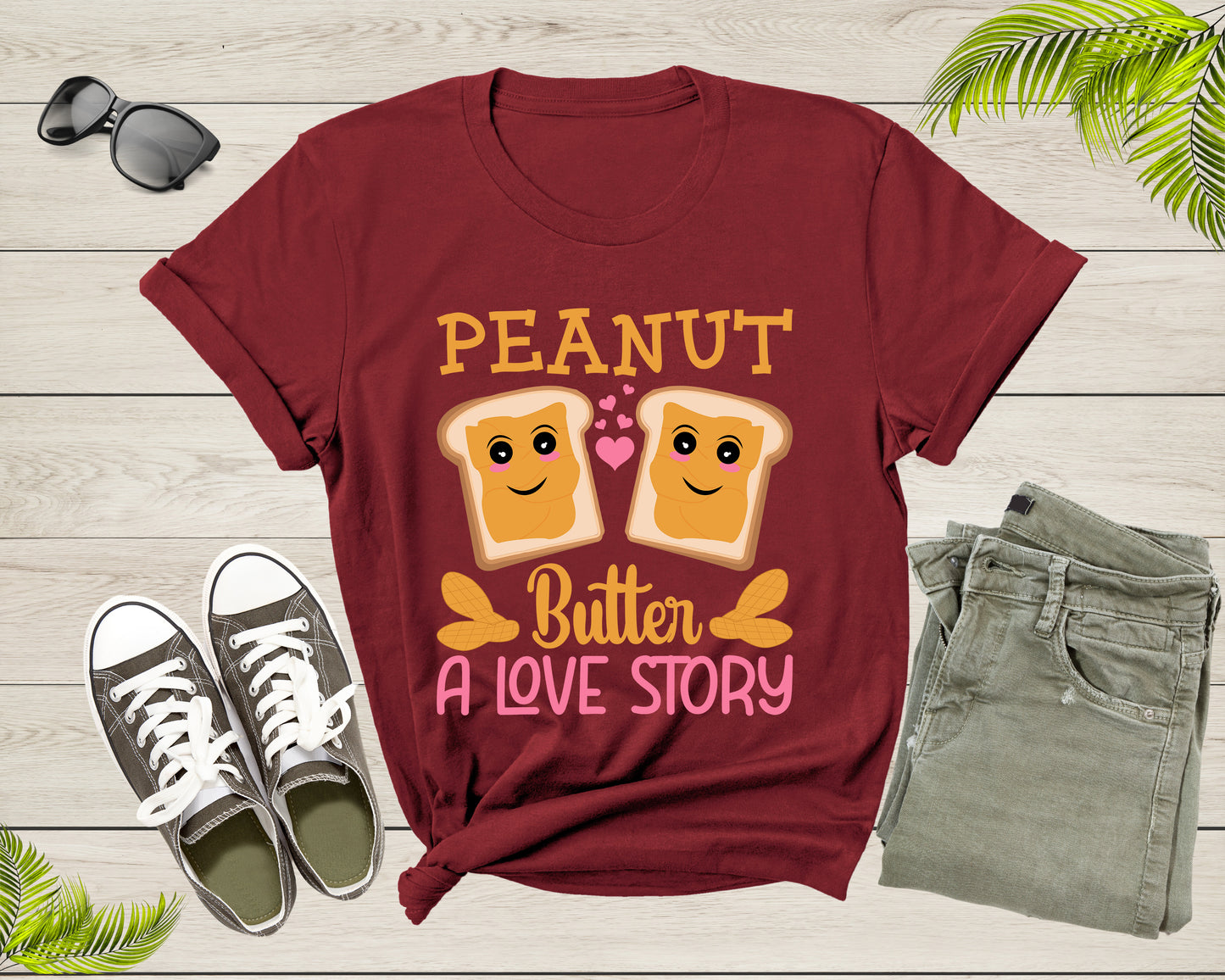 Peanut Butter and Jelly Love Story Funny Foodie Lover Gift T-Shirt Peanut Butter Jelly Shirt Peanut Butter Lover Tshirt Food Shirt