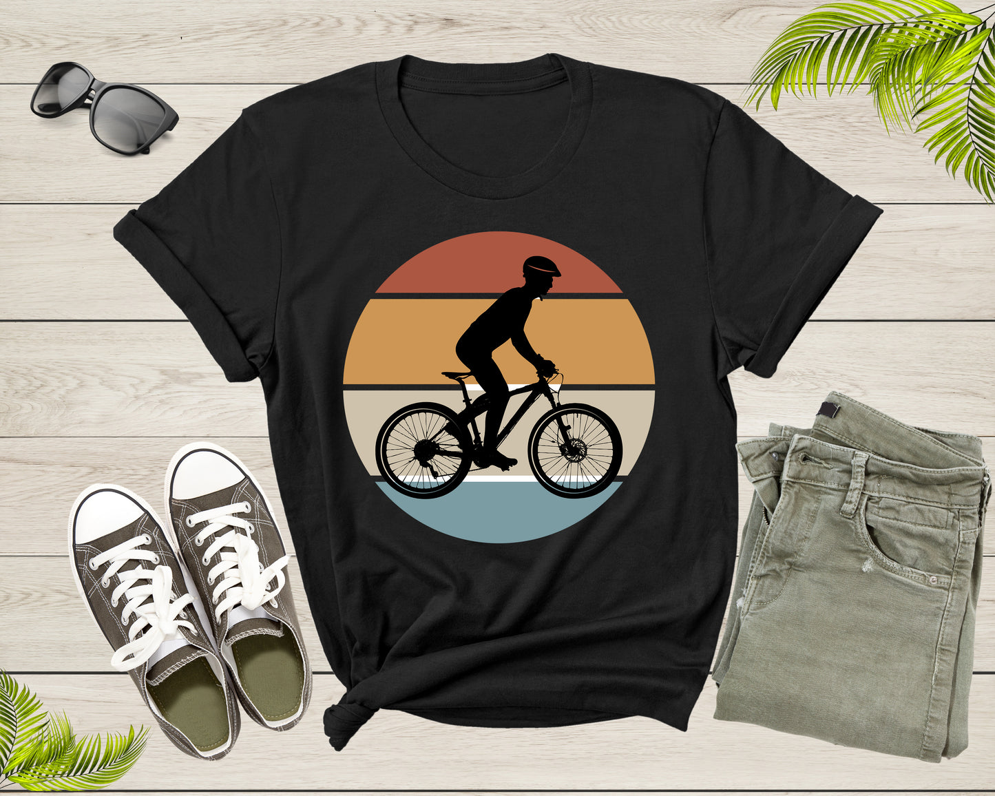 Retro Bicycle Lover Gift Idea Shirt Women Men Kids Boys Girls Bicycle Themed Tshirt Design Bike Lover Birthday Present Dad Mom T-shirt