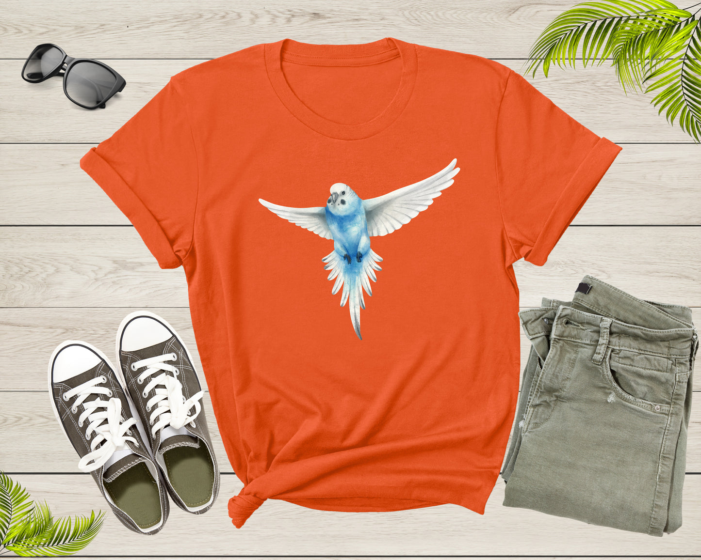 Womens Mens Cute Flying Parakeet Budgie Bird Lover Gift Shirt Present For Parakeet Lover Bird Owner Tshirt For Men Women Boys Girls T-shirt