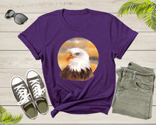 Load image into Gallery viewer, American Bald Eagle Bird Gift Women Men Kids Boys Dad Mom T-Shirt Bald Eagle Bird Animal Lover Gift T Shirt for Girls Teens Tshirt
