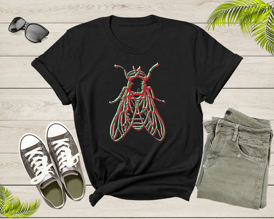 Cool Fly Insect Animal Ecology Wildlife Nature Ecosystem T-Shirt Fly Insect Lover Gift T Shirt for Men Women Boys Girls Teens Tshirt