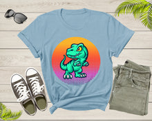 Load image into Gallery viewer, Cool Dinosaur T-Rex Animal Bird at Sunset for Men Women Kids T-Shirt Dino T Shirt Gift for Men Women Kids Boys Girls Cute Trex Dino Tshirt
