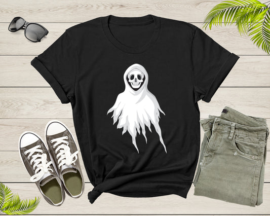 Halloween Ghost Lover Gift Men Women Kids Boys Girls Present T-Shirt Cool Spooky Halloween Lover Gift T Shirt for Teens Graphic Tshirt