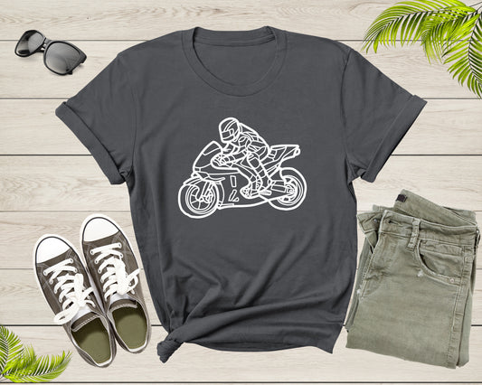 Motorbike Sport Bike Motorcycle Lover Graphic Gift Men Women T-Shirt Motorcycle Lover Gift T Shirt for Boys Girls Youth Graphic Tshirt