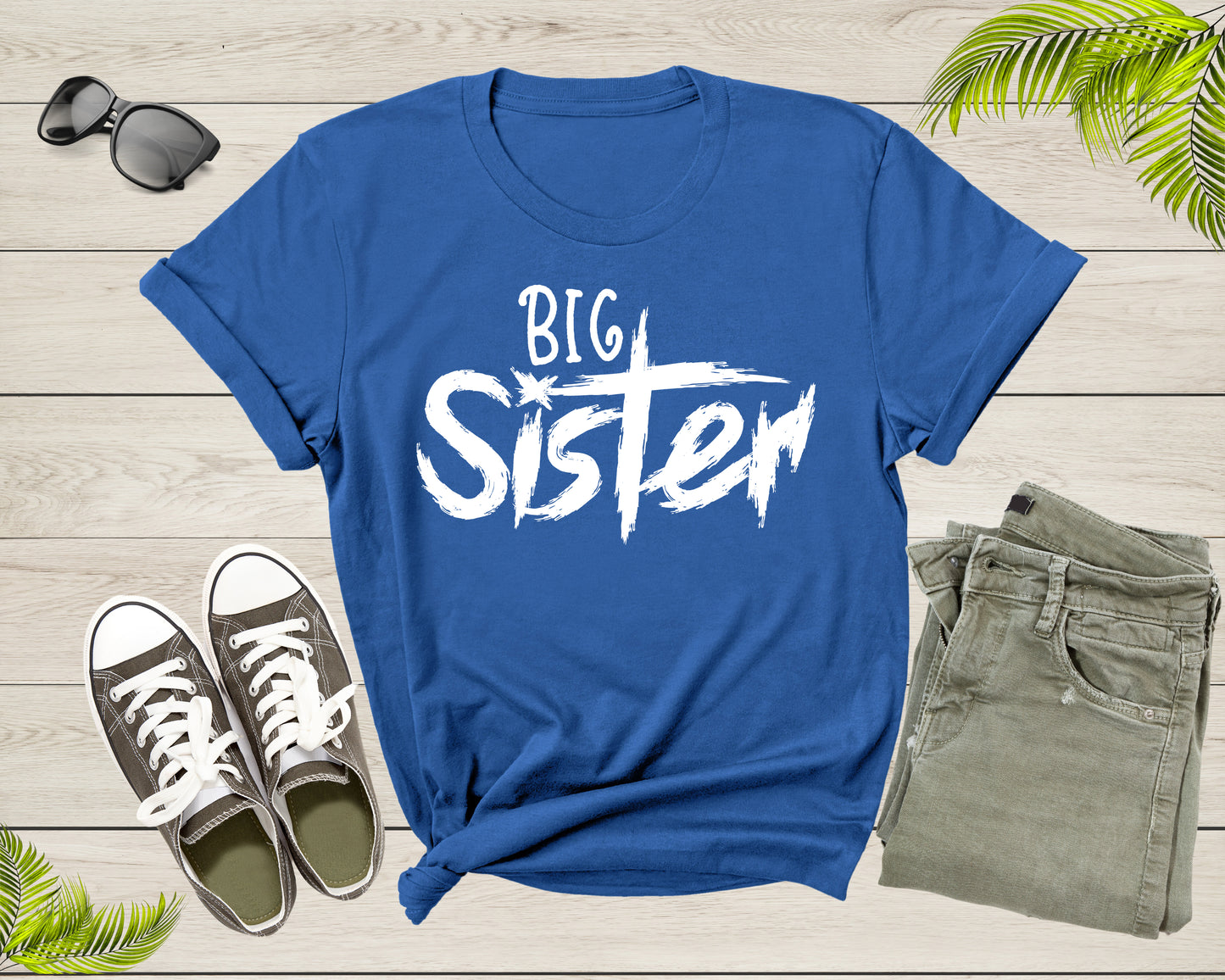 Funny Retro Big Sister Gift Present For Girl Teenager Women T-Shirt Big Sister Lover Graphic Design T Shirt for Girls Teens Tshirt